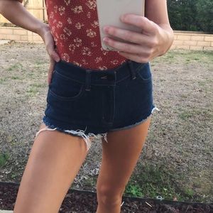 Denim shorts